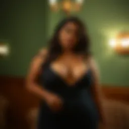 Elegant body shaping romper showcasing curves