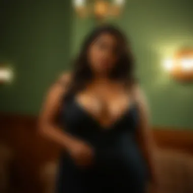 Elegant body shaping romper showcasing curves