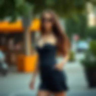 Trendy accessorized romper suitable for casual outing