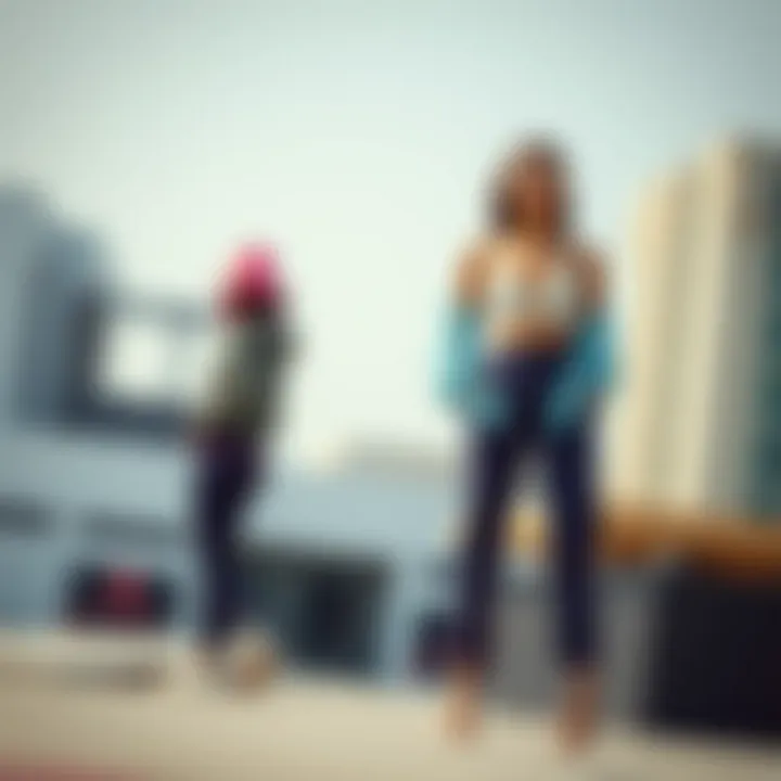 Contemporary Trends in Two-Piece Sets Fashionable two-piece set illustrating contemporary trends