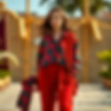 Diverse Fabric Choices Diverse fabric choices for two-piece sets with pants