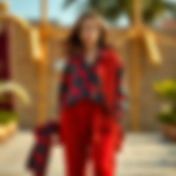 Diverse Fabric Choices Diverse fabric choices for two-piece sets with pants