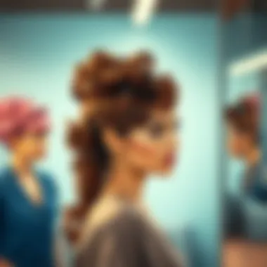 Hair Types and Styles for Auto Curlers Illustration of hair types and styles that work well with auto hair curlers.