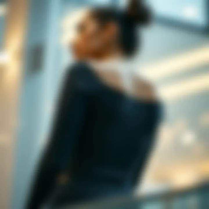 Illustration of posture enhancement through upper body shapers