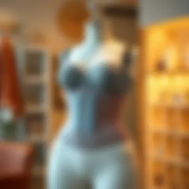 Stylish waist trimmer showcased on a mannequin