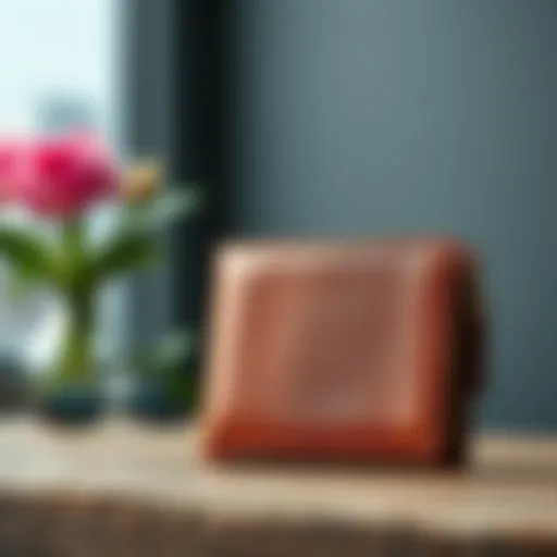 Elegant bifold wallet featuring ID window and premium leather design