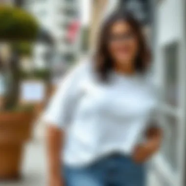 Versatile Outfit Ideas with Plus Size White T-Shirts Stylish outfit ideas featuring plus size white t-shirts