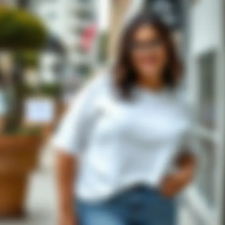 Versatile Outfit Ideas with Plus Size White T-Shirts Stylish outfit ideas featuring plus size white t-shirts