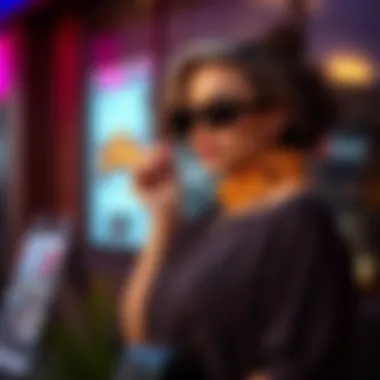 Incorporating Accessories for a Stylish XL Look Fashionable individual styling an XL top with accessories