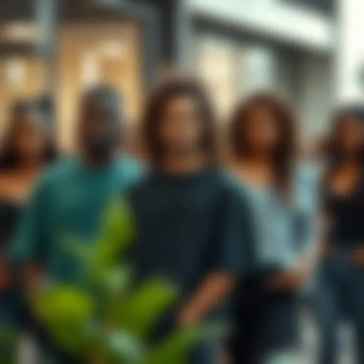 Celebrating Diversity in Fashion with XL Tops Group of individuals wearing XL tops in a social setting