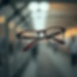 Stylish eyeglass holder showcasing modern design