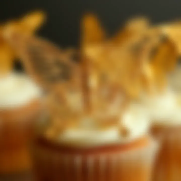 Close-up of intricate butterfly design