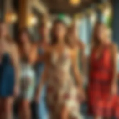 Diverse body types in stylish halter dress fits