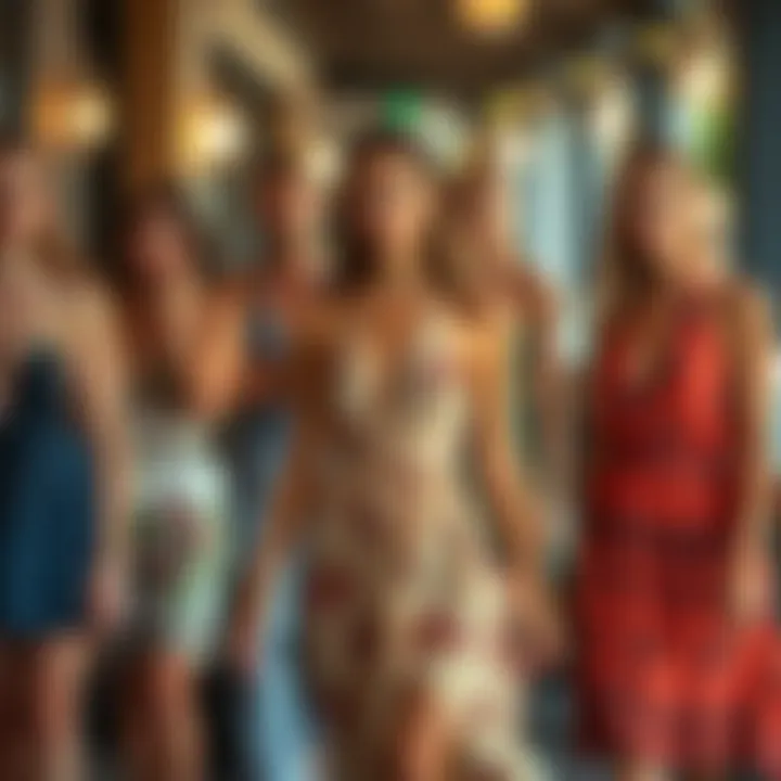 Diverse body types in stylish halter dress fits