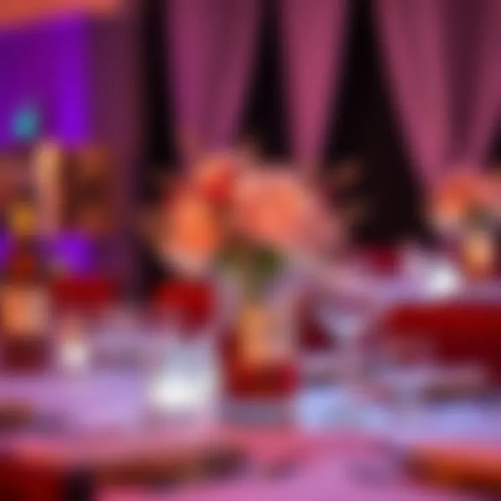 Chic centerpieces featuring Hennessy elements