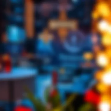 Luxurious lounge area decorated with Hennessy branding