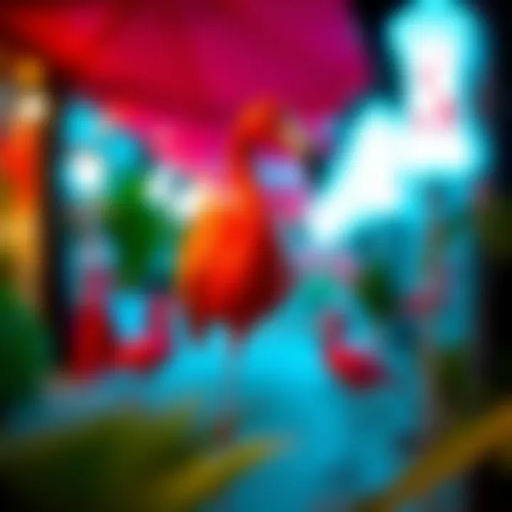 Colorful flamingo accessories adding flair to any outfit