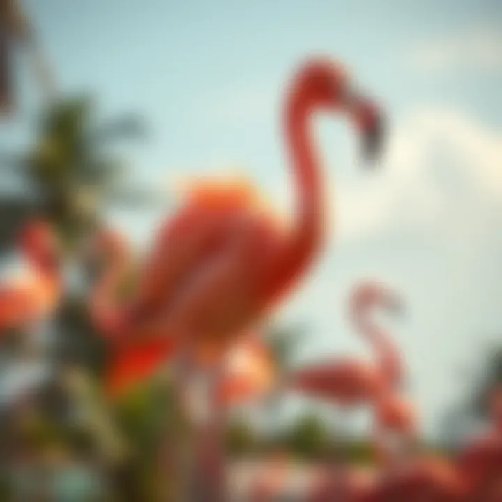 Funny flamingo apparel showcasing vibrant designs