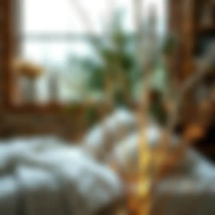 Sustainable design using birch branches in decor