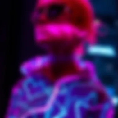 Creative apparel showcasing phosphorescent patterns