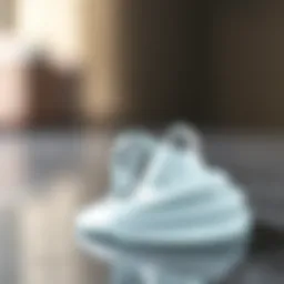 Close-up of magic cleaning gel on a surface showcasing its texture