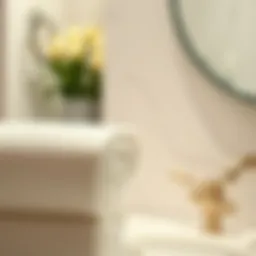 Elegant paper guest towels in a stylish powder room setting