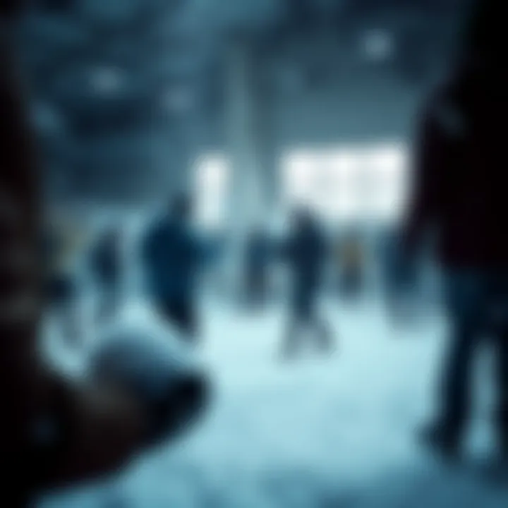 Indoor Snowball Competition Among Friends Group of friends enjoying an indoor snowball competition