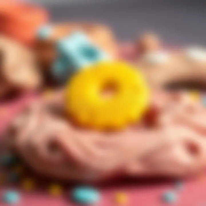 Innovative DIY projects featuring colored air dry clay, demonstrating versatility