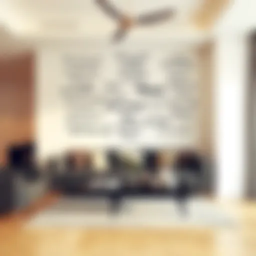 Elegant living room adorned with motivational quotes