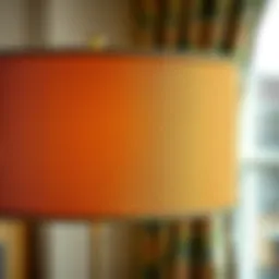 Elegant fabric choice for lampshade slipcovers showcasing texture and color