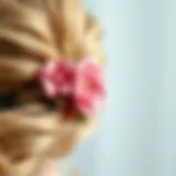 Elegance in Floral Design A close-up view of an elegantly designed Lily Rose hair clip featuring floral motifs.