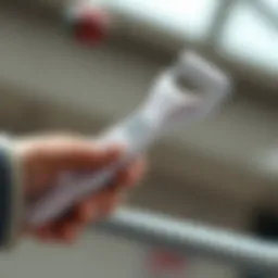 Elegant design of a manual lint remover showcasing its ergonomic handle and fine bristles.