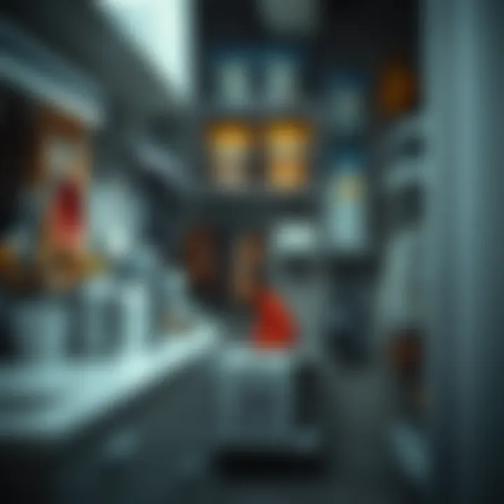 Utility area enhanced with well-designed under-counter racks