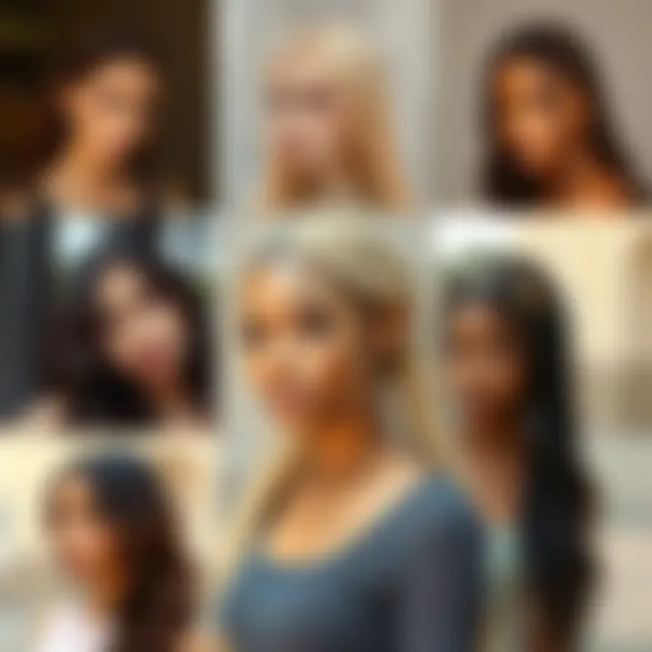 Versatile styling options using micro braid lace wig in various looks