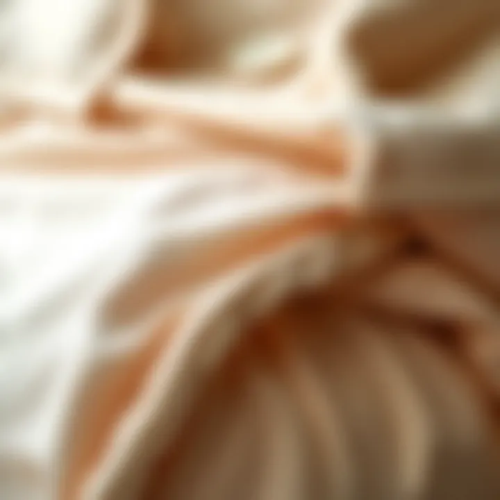 A close-up of a cloth diaper showcasing its fabric and features.