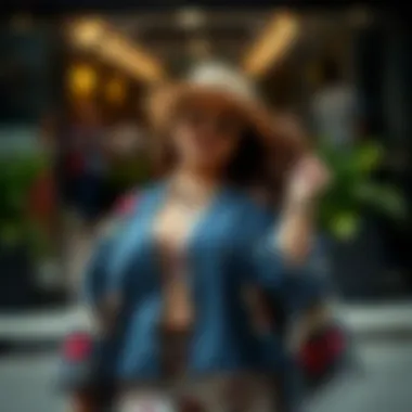 Styling tips for plus size individuals featuring fashionable accessories