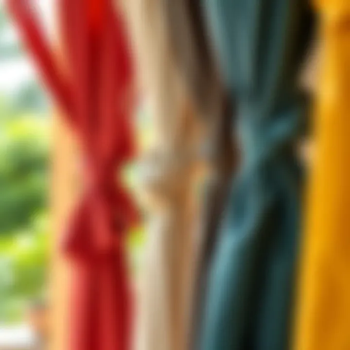 Variety of Outdoor Curtain Tie Designs in Detail Detailed view of various outdoor curtain tie designs