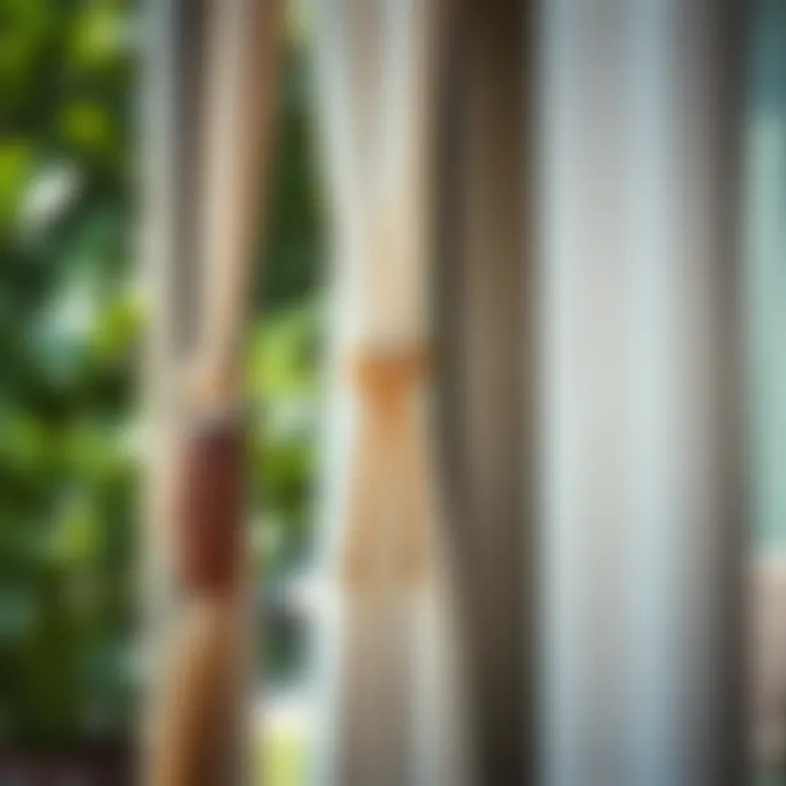 Rustic Outdoor Curtain Ties with Natural Materials Rustic outdoor curtain ties made of natural materials