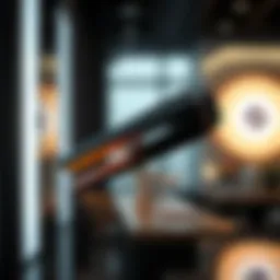 Portable hair straightener design showcasing sleek and compact features