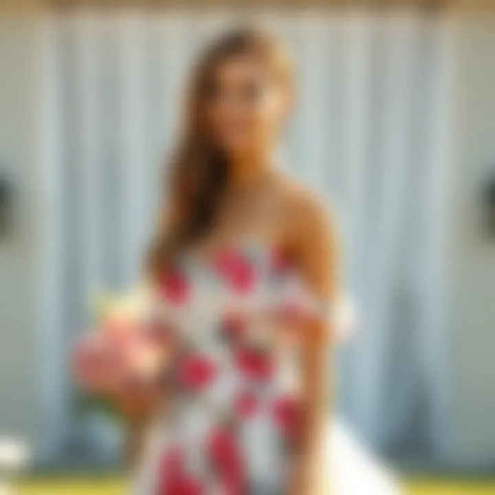 Flirty floral mini dress perfect for a birthday celebration