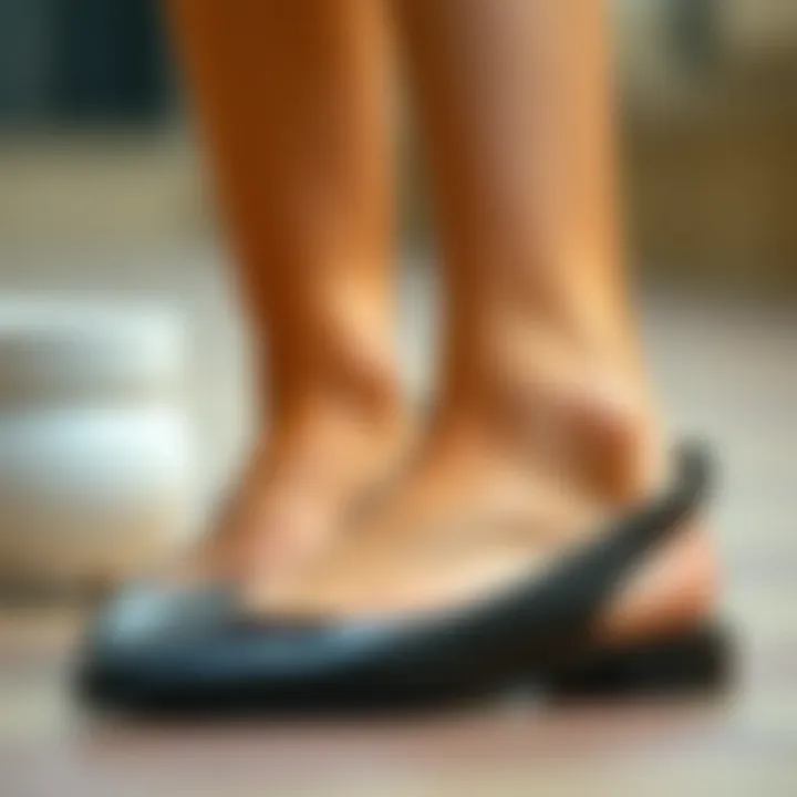 Slingback flats as a staple in contemporary fashion