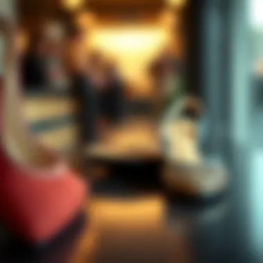 Different design variations and materials of slingback flats