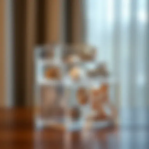 Elegant stackable acrylic jewelry organizer showcasing various compartments