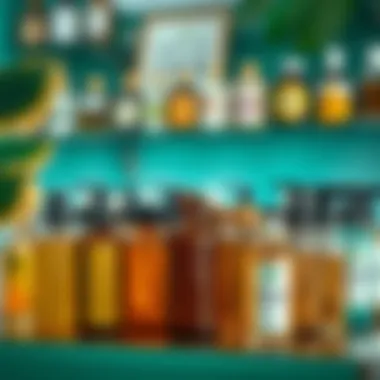 Diverse Styles of Applicator Bottles Different styles of hair oil applicator bottles on display