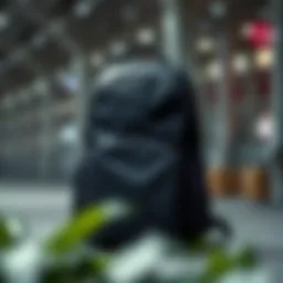 A stylish backpack showcasing innovative design features