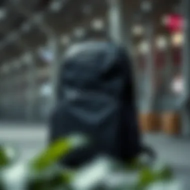 A stylish backpack showcasing innovative design features