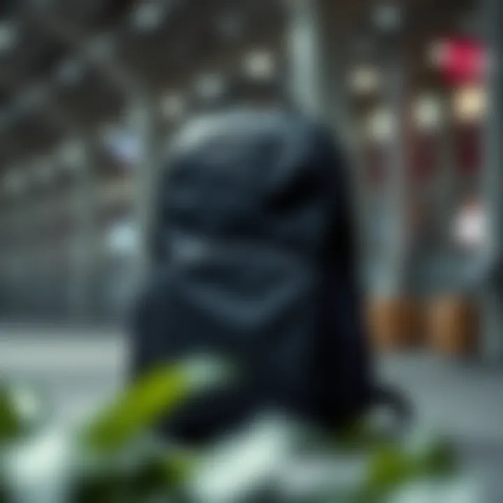 A stylish backpack showcasing innovative design features