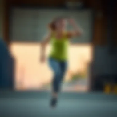 Performance and Comfort in Action Athlete demonstrating the comfort and flexibility of running pants