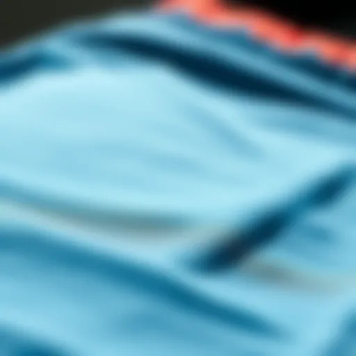 Close-up of advanced fabric showing UV protection technology