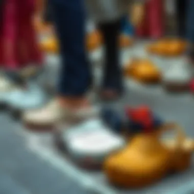 Cultural Influences in Clog Fashion An elegant display of various clog styles from different cultures.